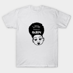 Afro Girl - Little Melanin Queen T-Shirt